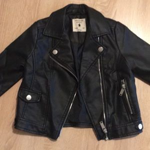 Girls Size 4 Pleather Jacket